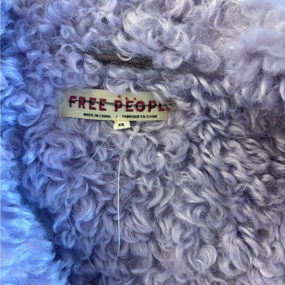 Free People Purple Teddy JacketFree People Kiki Sherpa Jacket. - Picture 3 of 4